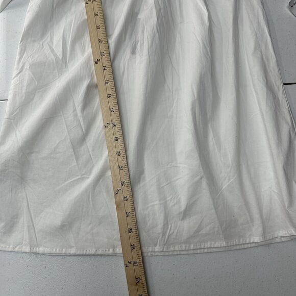 Melissa Paige Off Shoulder Top Medium Cotton White Lagenlook Drape 3/4 Sleeve - Picture 10 of 11